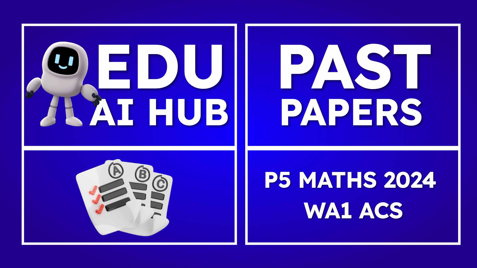 P5 Maths 2024 WA1 acs